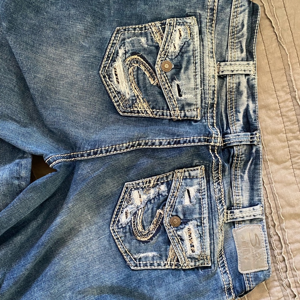 Silver jeans